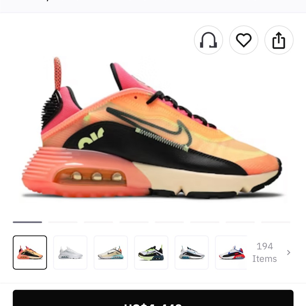 Nike Air Max 2090 Sunset Gradient Sneakers